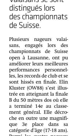 Championnat Suisse 17 juillet 2025
