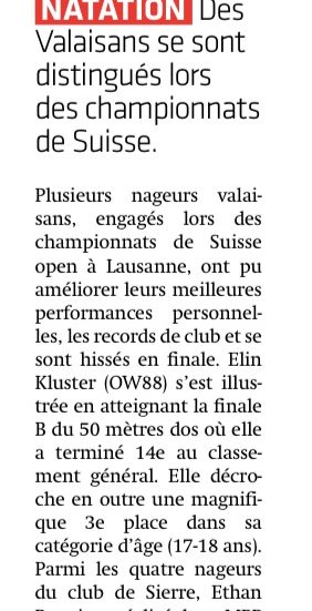 Championnat Suisse 17 juillet 2025